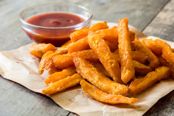 istock Sweet potato fries and ketchup 965652862