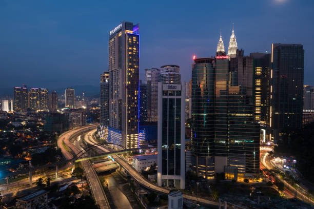 istock Kuala Lumpur skyline at dusk 965664780