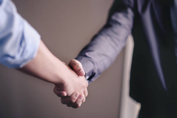 istock Business people shaking hands.business and office concept . 965668858