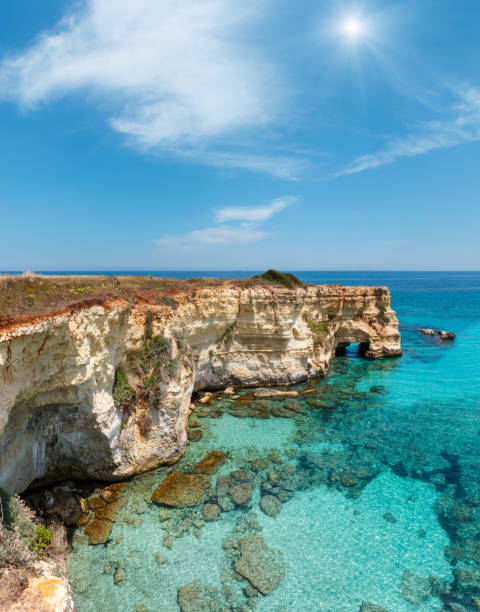 istock Faraglioni at Torre Sant Andrea, Italy 965683666