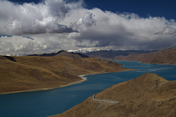 Yamdrok Lake, one of the three largest sacred lakes in Tibet