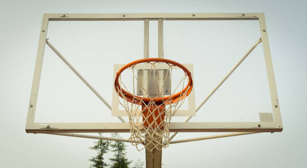 istock Basketball hoop in open air. 965706282