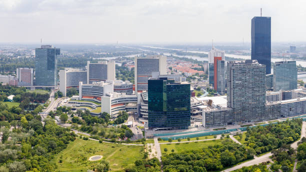 istock Panoramic view of UNO city in Vienna, Austria 965722790