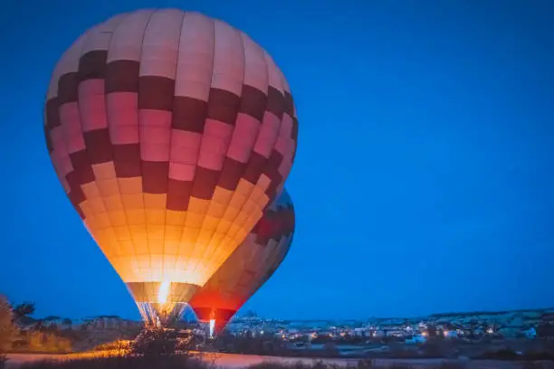 Photo of Morning start of Hot air balloon flying over Cappadocia.