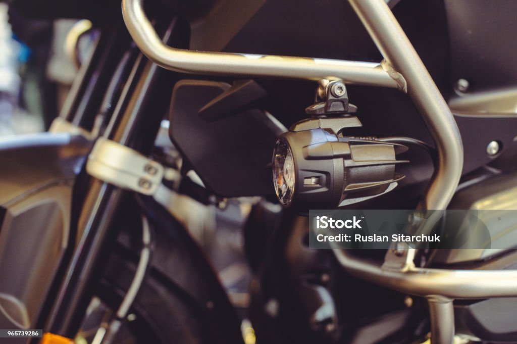 Led Motorrad Nebelscheinwerfer Zusätzliche Beleuchtung Fahrsicherheit  Stockfoto und mehr Bilder von Abstrakt - iStock