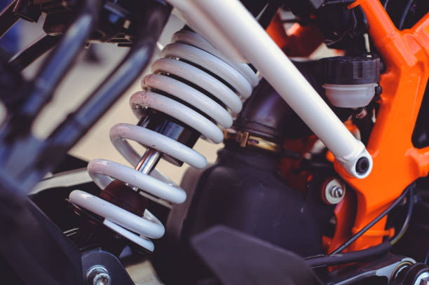 istock rear shock absorber for a sports motorcycle 965739734