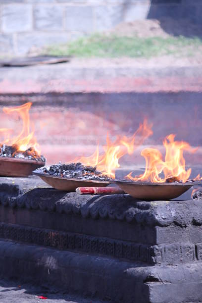 istock Burning fire in the altars. Pashupatinath Temple 965750730