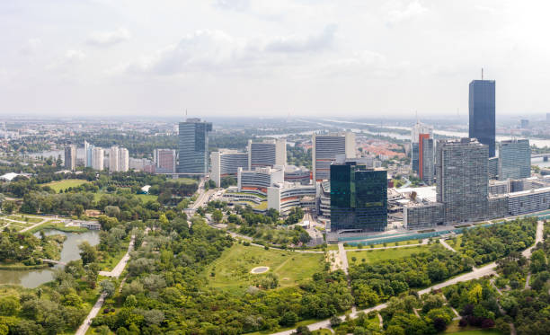 istock Panoramic view of UNO city in Vienna, Austria 965765264