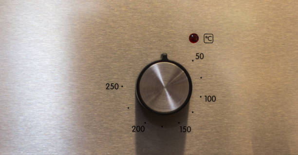 istock Close-up hand setting cooking mode or temperature on oven 965775526