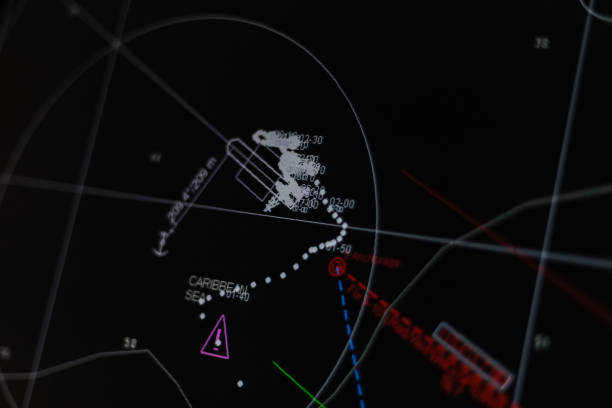 istock Display of ECDIS in night mode. 965779362