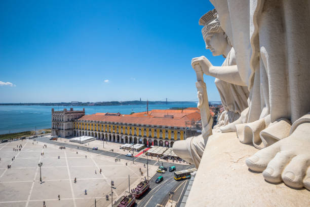 View of Commerce Square in Lisbon