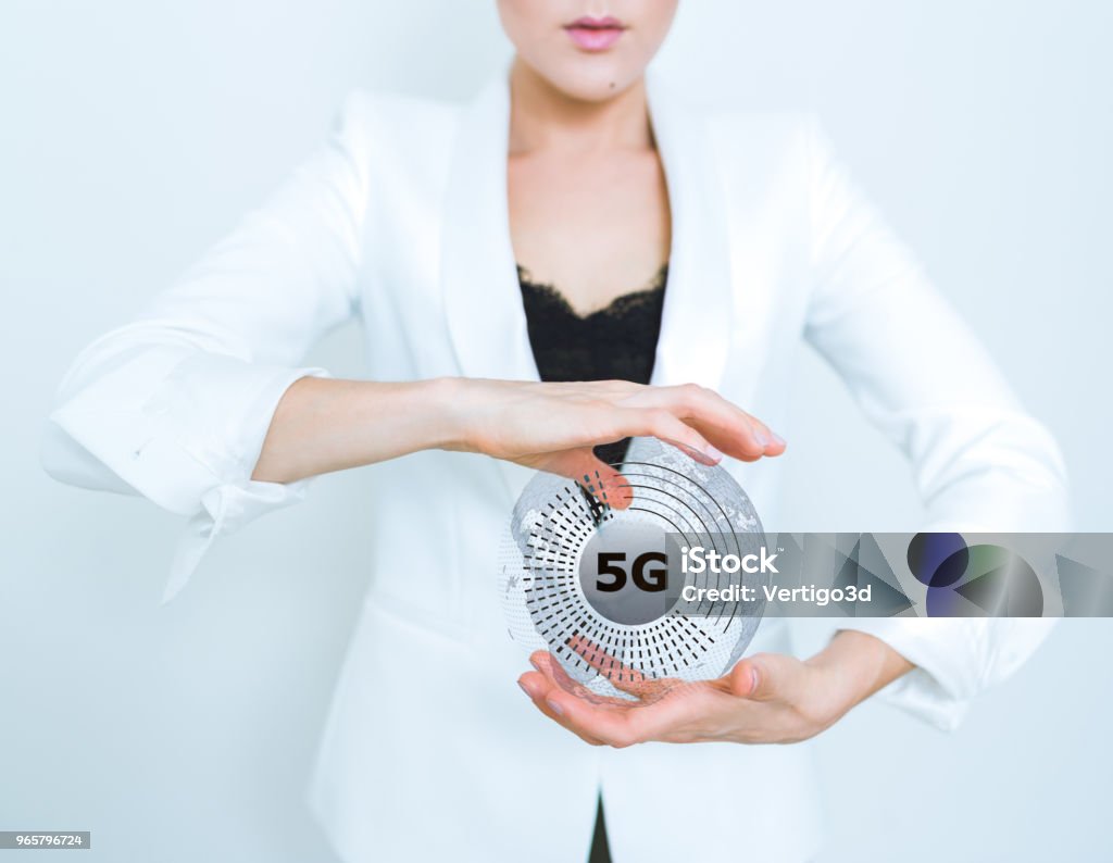 5G wifi technologie digitale concept - Royalty-free 5G Stockfoto