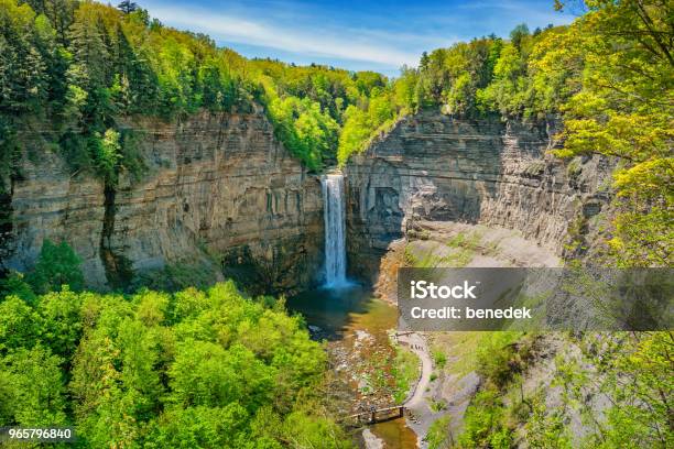 Taughannock Falls State Park In Finger Lakes Region Upstate New York Stock Photo - Download Image Now