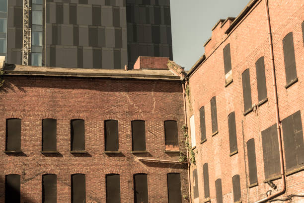 istock A building site where a skyscraper and old Victorian warehouse are being renovated 965807028