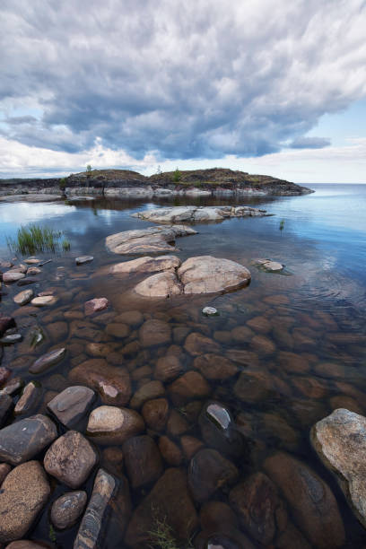 istock Morning at glacier pebble beach 965824982
