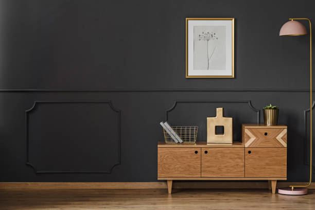 istock Simple retro living room 965850942