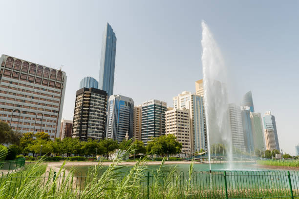 istock Abu Dhabi park and fountain 965851186