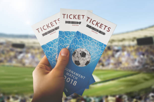 tickets tournament match 2018 - sports event imagens e fotografias de stock