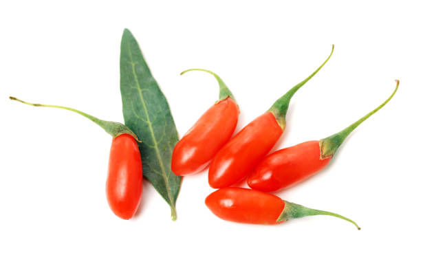 Goji Berries (Wolfberry) isolated on white Goji Berries (Wolfberry) isolated on white wolfberry berry berry fruit red stock pictures, royalty-free photos & images