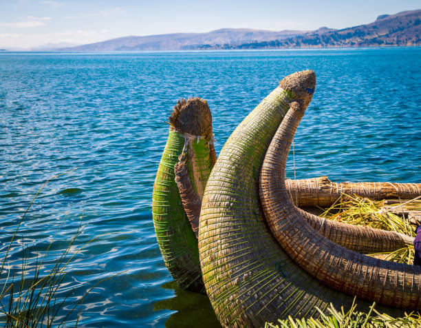 istock Bow of a reed boat 965904020