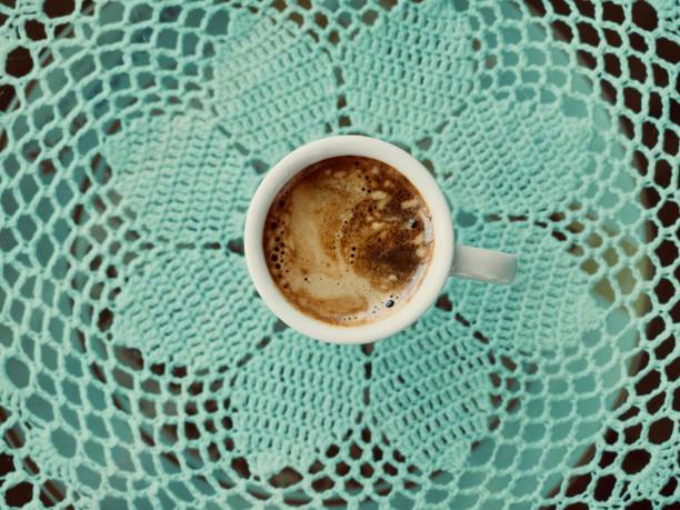 istock espresso,Espresso coffee cup, cream, coffee cream 965947762
