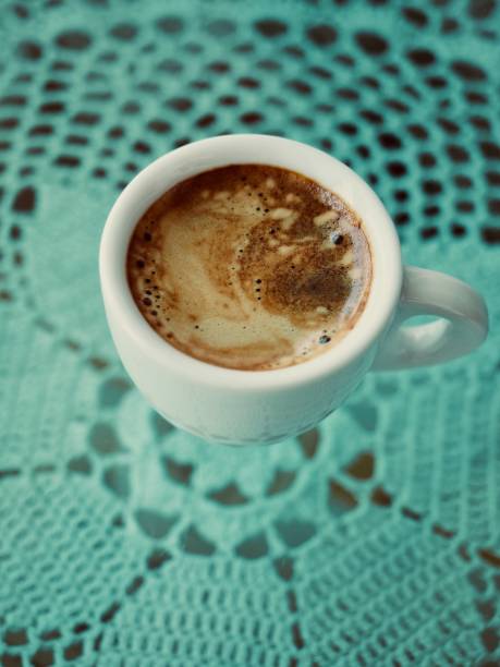 espresso,Espresso coffee cup, cream, coffee cream