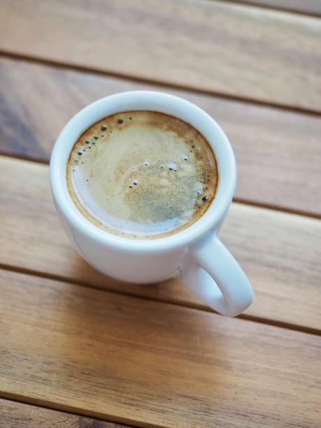 istock espresso,Espresso coffee cup, cream, coffee cream 965947794