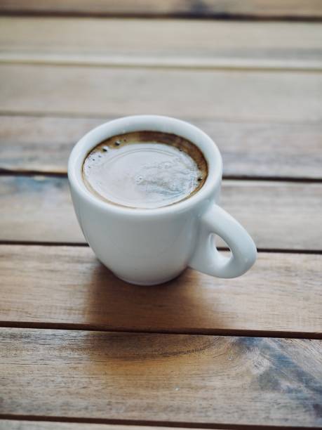 istock espresso,Espresso coffee cup, cream, coffee cream 965947804
