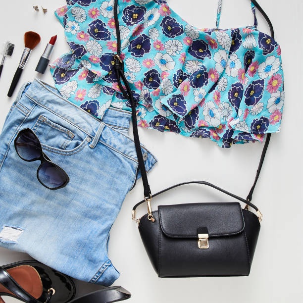 istock flat lay feminine clothes and accessories collage 965991684