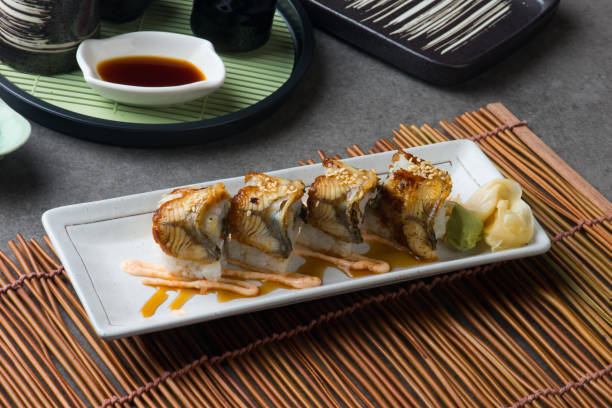 istock unagi maki grilled japanese freswater eel roll sushi 966029992