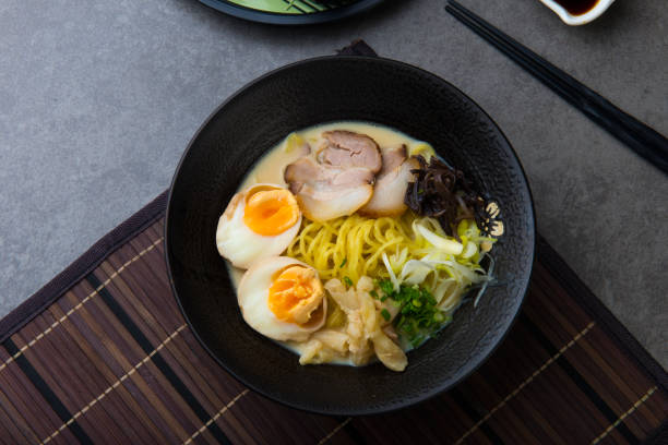 istock japanese braised pork belly ramen noodles flat lay view 966030174