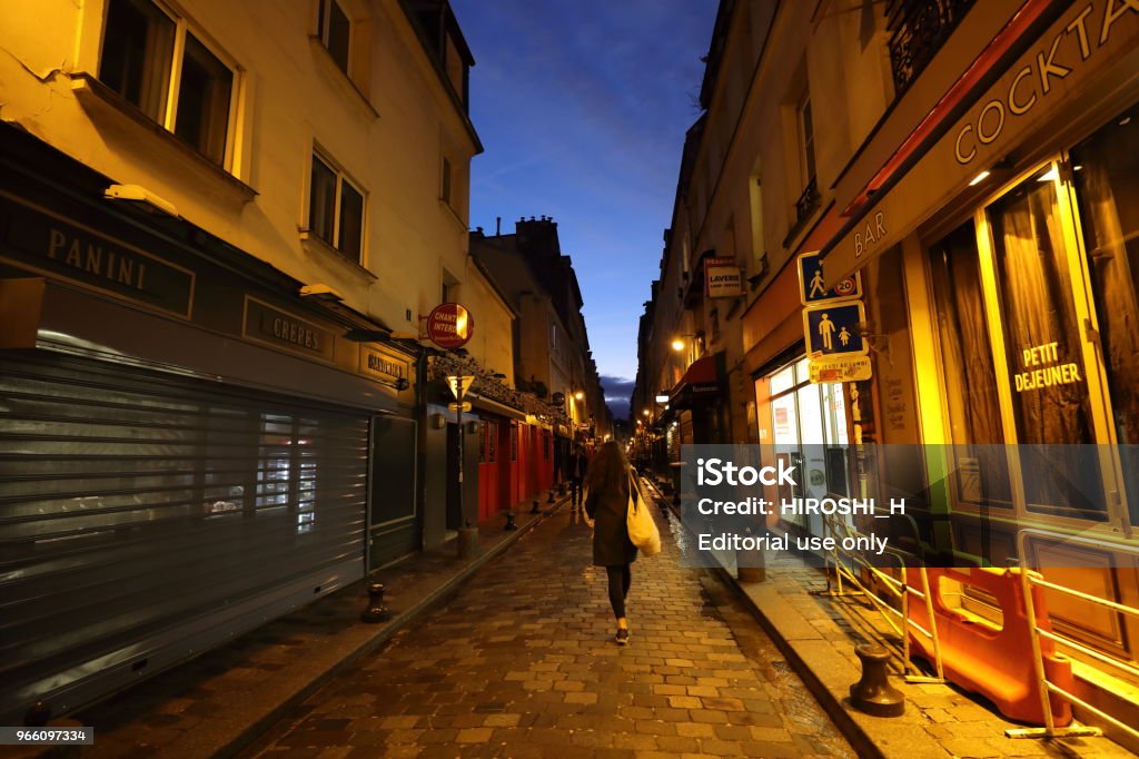 Nightscape von Paris, Frankreich - Lizenzfrei Europa - Kontinent Stock-Foto