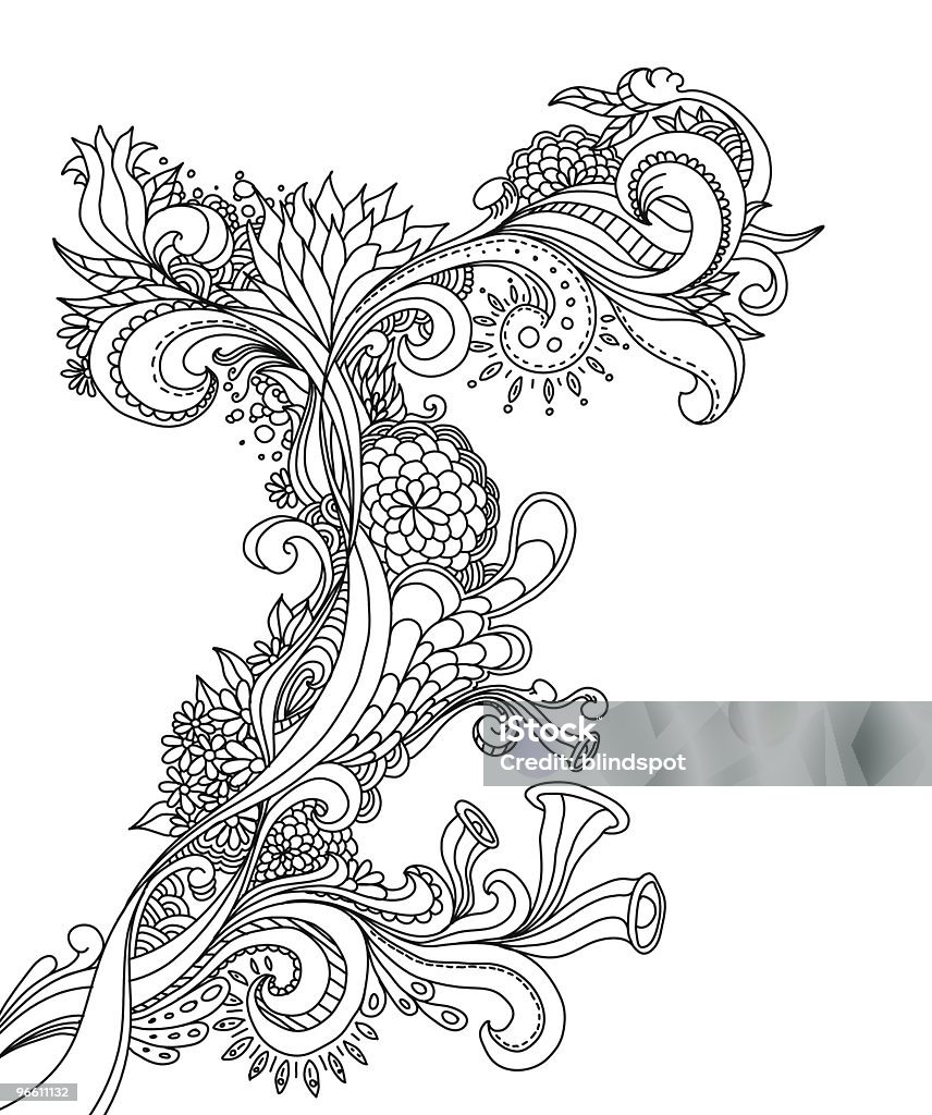 Бессмысленный рисунок дизайн - Векторная графика Татуировка роялти-фри