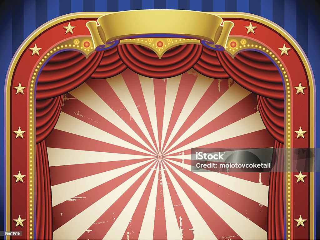circus background Empty circus stage Circus stock vector
