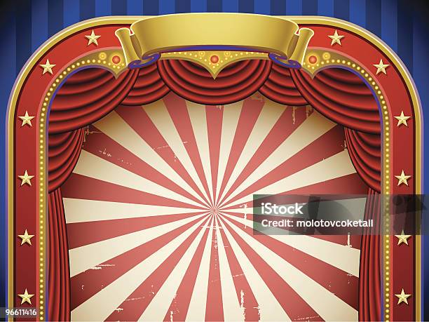 Circus Background Stock Illustration - Download Image Now - Circus, Stage - Performance Space, Indoors