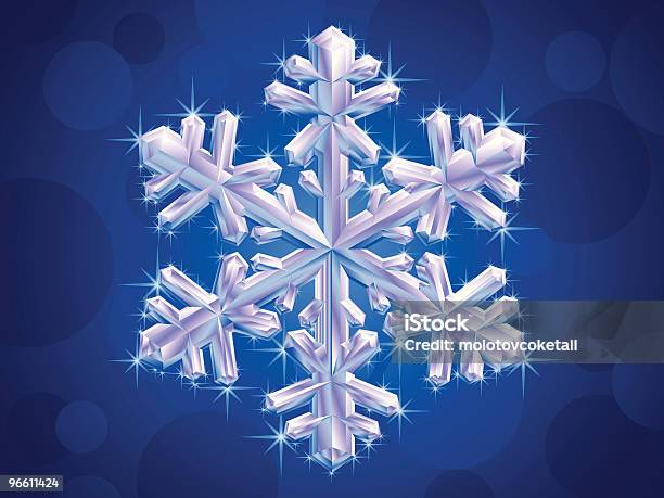 Vetores de Crystal Floco De Neve e mais imagens de Inverno - Inverno, Ninguém, Arte