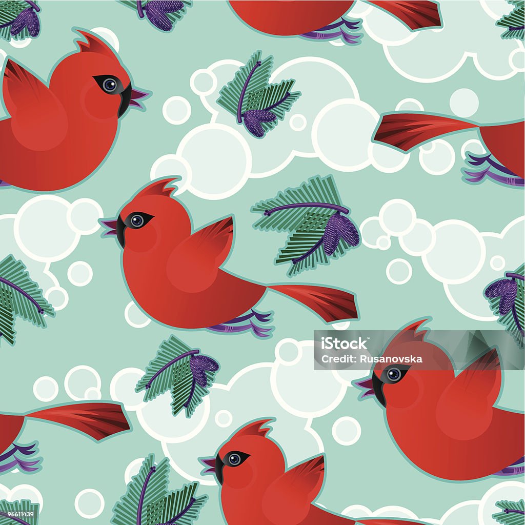 Cardinal-Muster - Lizenzfrei Bildhintergrund Vektorgrafik