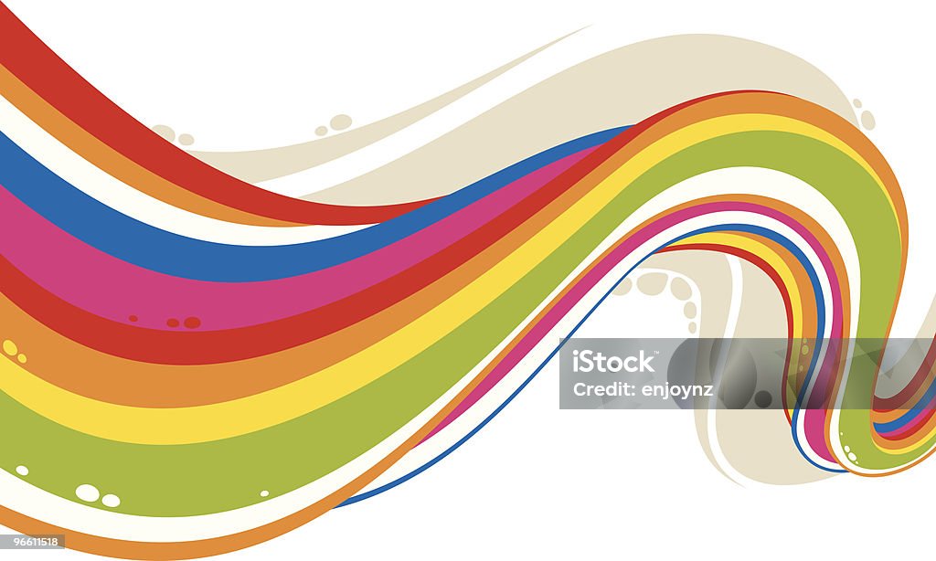 rainbow flow - Royalty-free Kronkeling vectorkunst