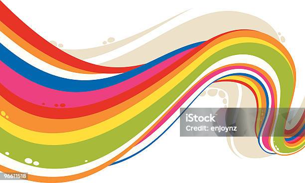 Rainbow Flow Stockvectorkunst en meer beelden van Kronkeling - Kronkeling, Regenboog, Achtergrond - Thema
