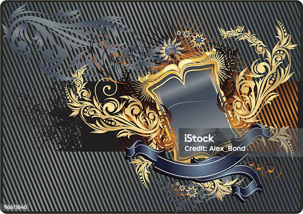 Современный Heraldry — стоковая векторная графика и другие изображения на тему Королевство - Королевство, Лента - для шитья, Орденская лента