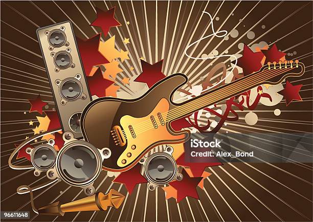 Guitar Stock Illustration - Download Image Now - Abstract, Alternative Rock, Amplifier