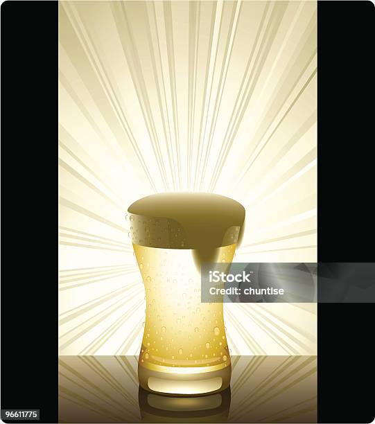 Golden Bier Vertikal Stock Vektor Art und mehr Bilder von Beleuchtet - Beleuchtet, Bier, Bierglas