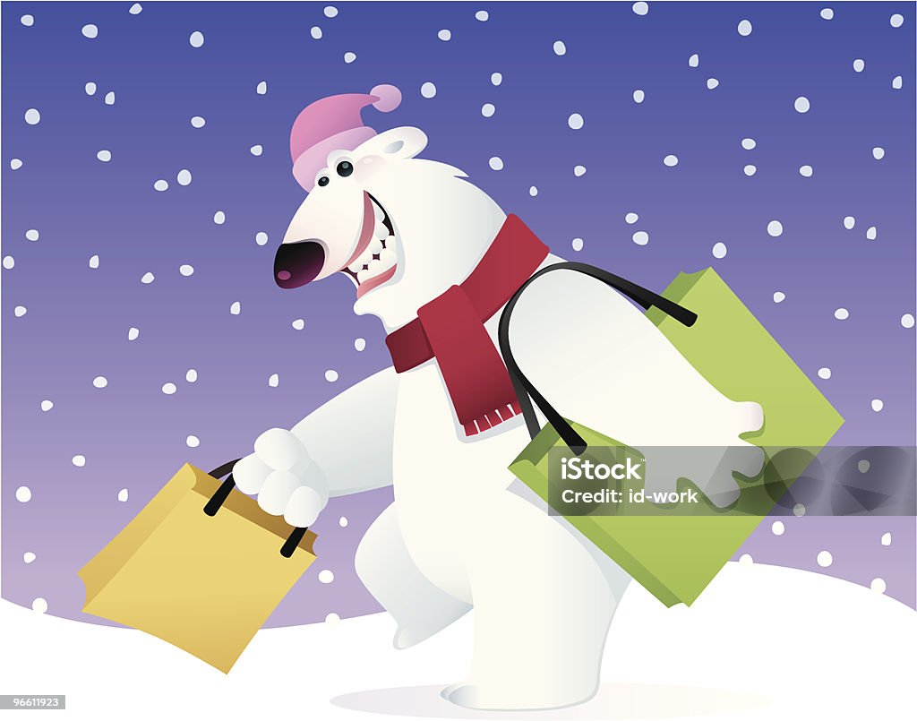 happy polar bear - Royalty-free Humor vectorkunst