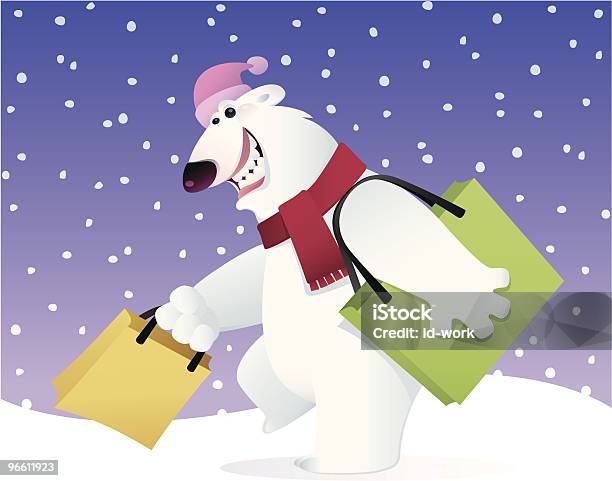 Happy Polar Bear Stockvectorkunst en meer beelden van Humor - Humor, IJsbeer, Illustratie