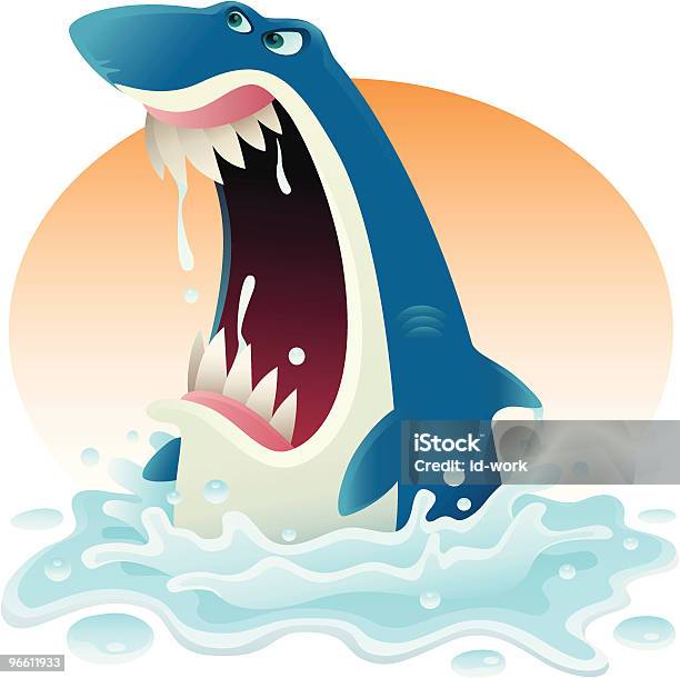 Rasend Vor Wut Shark Stock Vektor Art und mehr Bilder von Hai - Hai, Aggression, Charakterkopf