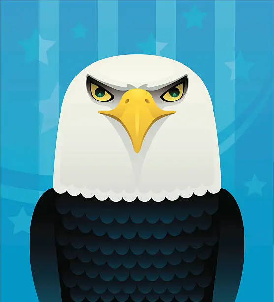 Vector illustration of soon eagle