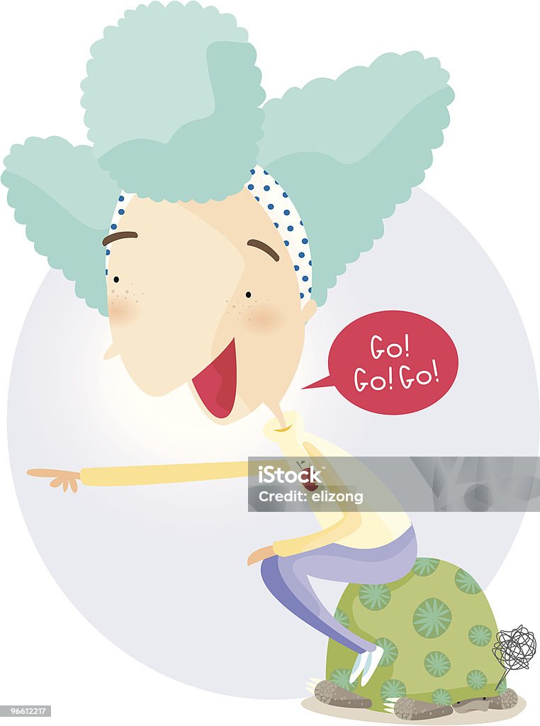 Tortoise Rides Tortoise Ride Stock Illustration - Download Image Now - Animal, Animal ...