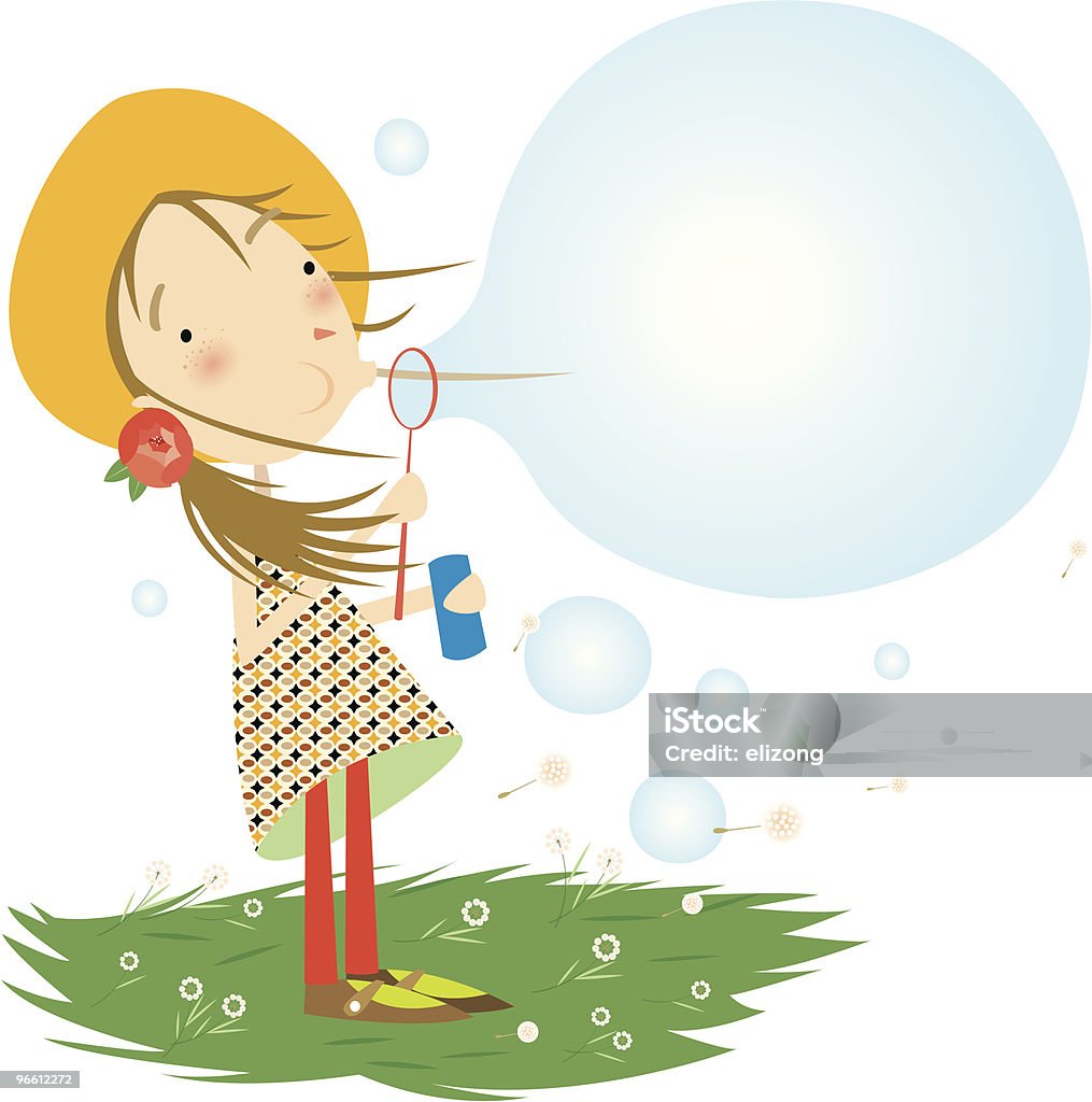 bubbles  Blowing stock vector