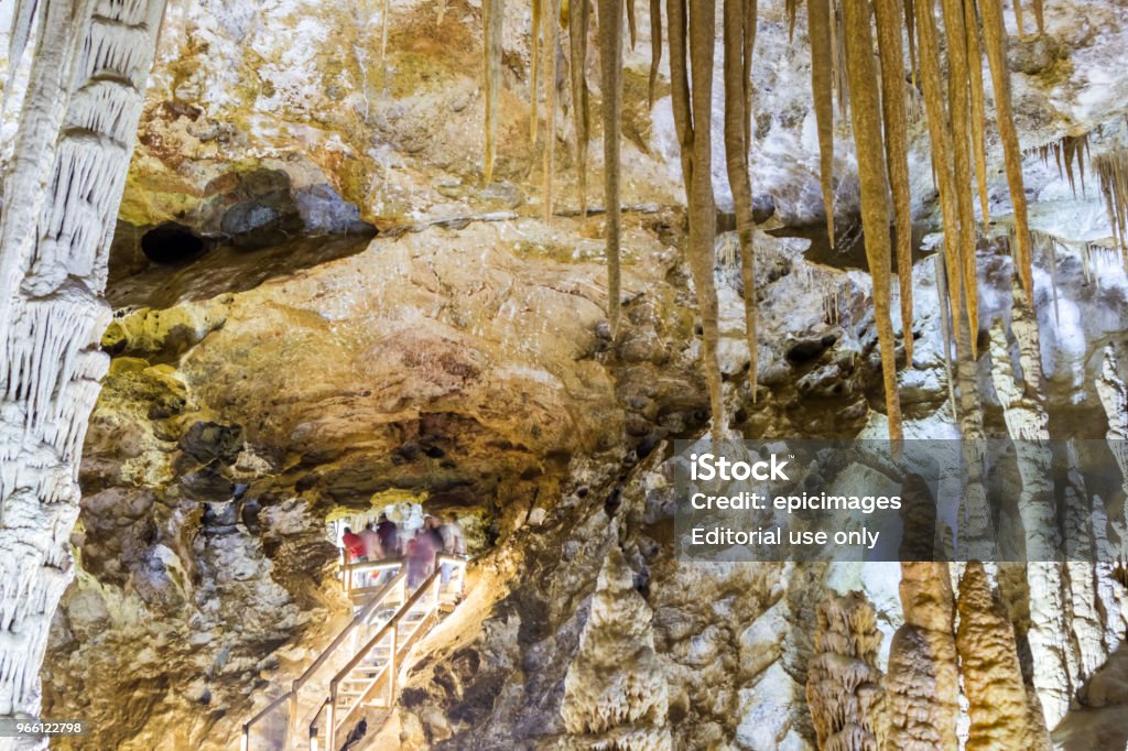 Interior view of Karaca cave located in Gumushane city,Turkey - Royalty-free Calcário - Rocha Sedimentar Foto de stock