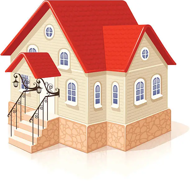 Vector illustration of Small house